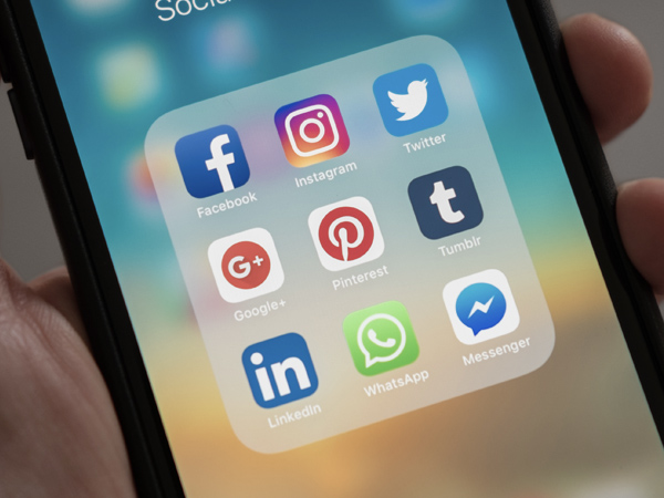 Mobiltelefon med apps