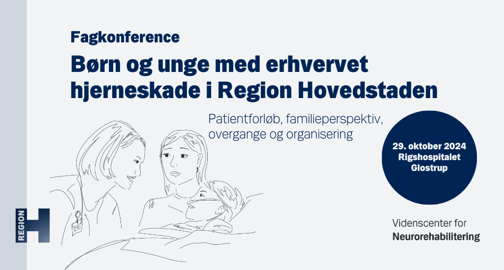 Banner som illustration til fagkonference om børn og unge med erhvervet hjerneskade i Region Hovedstaden