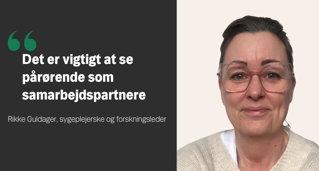 Grafik med foto af Rikke Guldager og citat fra artiklen