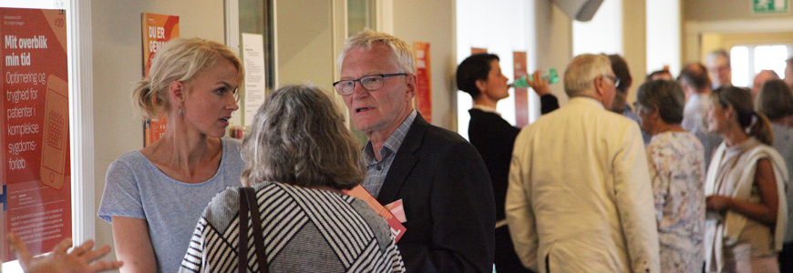 Inge Alsmith til posterpræsentationen af sin idé